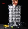 Sublimatie 10 stks / pak Ice Tools Cube Mallen Wegwerp Zelfsluitende Ices Kubussen Tassen Transparante DIY Snel vriesijs maken Melkschimmel Bag Keuken Gadgets