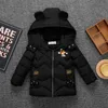1 2 3 4 5 Year Winter Boys Coat 4 Color Cartoon Bear Cute Warm Keep Thick Coat For kids Children Heavy Outerwear J220718