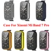 Full Cove Plating Case For Xiaomi Mi Band 7 Pro Screen Protector Film Edge Protection on Xiomi Miband 7pro Bumper screen Shell
