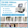 Machine laser à diode portable 755nm 808nm 1064nm Épilation à 3 longueurs d'onde Équipement de salon de beauté Épilateur indolore permanent Dispositif de rajeunissement de la peau