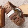 Polshorloges Automatische mechanische mannen kijkt Natural Walnut Wood Bracelet Self Wurding Polship Vouw Clasp Man Wooden Watch 2022 Reloj