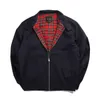 dafeili men jacket autumn thin eu size vintage classic bomber coatインナー格子縞のジャケット220808