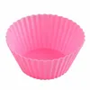 Stampo per dolci in silicone Stampi da forno Stampi per muffin a forma rotonda Stampi per cupcake Cucina da cucina Bakeware Maker Strumenti di decorazione fai da te Commercio all'ingrosso