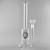 Bong narghilè in vetro con tubo dritto grande da 13,4 pollici con Perc, giunto femmina da 18,8 mm