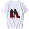 prada balmain burberry celine chanel miu miu loewe gucci fendi Вы T-shirt féminin 2023 est aquarelle High Heels Chaussures imprimer la mode Femme Femmes 90