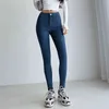 Lente en herfst nieuwe stijl casual vaste kleur lage taille stretch jeans voor vrouwen gewassen dunne skinny jeans voor vrouwen T220728