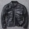 Herenleer Faux Leather Vintage Echt lederen jas Men Zwart Pilot Air 220823