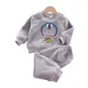 Sonbahar Kış Bebek Giysileri Pijama Setleri Kızlar Pijamalar Çocuklar Sıcak Flanel Polar Katoon Bear Kids Placewear Ev Takım 0-6y 220706