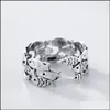 Band Rings Jewelry Women Metal Knuckle Finger Sier Opening Adjustable Ring Daily Fish Animal Drop Delivery 2021 Fleeh