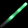 Party Decoration Multi-Color LED Fluorescerande Stick 10 st/Lot Longth 40 cm diameter av 4 float rod lampor Dark Glow YGB001Party