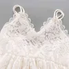 Filles Gilet Robes Pour Enfants Sans Manches En Dentelle Blanche Fleur Broderie Dos Nu Princesse Tutu Robe De Bal Enfants Été Robe D'été G220518