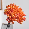 Decorative Flowers & Wreaths 5Pcs/Bouquet Silicone Rosehip Blueberry Artificial Flower Hight Quality Fake Plant For Patry Wedding Home El Ta