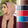 Schals Trendy Modal Baumwolle Jersey Hijab Schal Frauen Islamische Afrika Schals Kopftuch Stirnband Muslim Plain Weiche Turban Kopf WrapsSchals