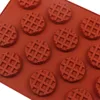 Rode siliconen koekjes vormt chocolade schimmel koekje diy zelfgemaakte schimmel cake maker gereedschap