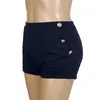 BigSweety Summer Summer Solid Color High Chaist Shorts Mulheres casuais Moda fino e esbelta qualidade elástica 220630