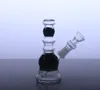 twee functies 4 inch mini glas dab booreilanden bubbler bong waterpijp 10mm WYK-003 (MINI) draagbaar gemakkelijk mee te nemen