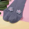 Mois nouveau-né bébé chaussettes fleur longue Tube chaussettes tout-petits coton genou chaussettes hautes bébé accessoire pour garçons filles J220621