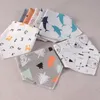 kid Burp Cloths Cartoon Cotton Baby Bavaglini traspiranti Multistyle Cute Toddler Infant Forma triangolare Baby Dinner Bag Feeding Soft Triangle Drool Bib Prezzo all'ingrosso