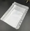 A5 A6 A7 PVC Clear Punched Binder Pockets Notebook Packaging Bags 6 Holes Zipper Loose Leaf Insert Bag Envelop Storage Folders