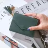 Wallets 2022 Women Mini Wallet Female Leather Clutch Bag Coin Purse Holder Fashion Colorful Casual For