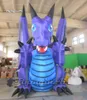 Dostosowane nadmuchiwana kreskówka Evil Flying Dragon Model 4M Blue Air Blow Up Dragon Balloon ze skrzydłami na wydarzenie