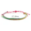 Braccialetti con ciondoli Semplice braccialetto di corda di corda di cotone intrecciato intrecciato fatto a mano Pray Yoga colorato per uomo donna 2022