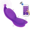 App fjärrkontroll sexiga leksaker fjäril bärbar dildo vibrator för kvinnor g spot clitoris masturbator bluetooth trosor