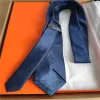 Merkontwerper Silk Tie Slim Mens Ties smalle Business Men Jacquard geweven stropdas set 7,5 cm met doos