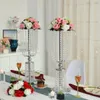 Dekoracja ślubna srebrne wazony kwiatowe najnowsze elementy centralne kryształowe koraliki t stół do metalowych stojaków na imprezę