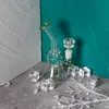 REANICE hookah Mini Bong Glass Bong Smoking Water Pipes with 14mm Bowl