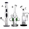 Milky Spiral Grace Verre Bang Narguilé Bubbler avec Pneu Nid D'abeille Dab Rigs Percolateur Épais Bobine Congelable Condenseur Conduites D'eau Diffuseur Tige Fumer Shisha