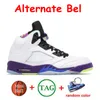 Jumpman 5 Jumpmans 5s Heren Basketbalschoenen Raging Bull Racer Blue Bird Fire Red Stealth Green Bean Easter Alternate Grape Sport Dames Sneakers Trainers