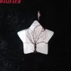 Wojiaer Natural Penne Pentagon Stone Wrip Star Star для ювелирных украшений Crystal Bo975