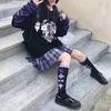 Sweats à capuche pour femmes Automne Kawaii Vêtements Femmes Lolita Anime dessin animé manche longue Harajuku Egirl Sweat Hooded Emo Grunge Tee