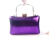 Sacchetti da sera Donne Purple Pearl Chain Borse per cocktail party Ladies Golden Rightided Bead Clutch Borse Bridal Hameveni