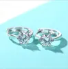 Hoop & Huggie Classic Zircon Earrings For Women Girls Luxury Diamond Elegant Style Wedding Engagement Party Fashion JewelryHoop