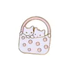 Spille con risvolto smaltate Spille Divertenti Cartoon Gattino Gatto Distintivo animale Ins Cute Anime Spilla Accessori squisiti 1 79ks E3