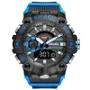 Sportowy świecy wodoodporne zegarek elektroniczny zegarek Nowy pojedynczy ruch wielofunkcyjny Funkcja Męska Watchetl1