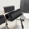 2022Ss Classic Black Boy Caviar Läder Mini Flapväskor Quiltat kalvskinn Guldåldrad Silver Metall Hårdvara Kedjerem Crossbody Shoulder Desig