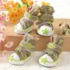 Printemps petit chien décontracté étoile toile baskets mode quatre pieds couverture fournitures pour animaux de compagnie automne et hiver Teddy