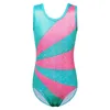 Bambini Ragazze Dancewear Stampa Body senza maniche Dance Wear Carino modello lucido One-Piece