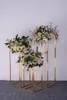 5PCS Wedding Decoration Luxury Fashion Wedding Flower Arrangement Row Stand Engagement Birthday Welcome Plinth Frame Floral Balloon Fabric Backdrop