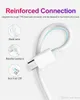 高速2A USB-C 1M 3FT 2M 6フィート高速充電USB CへのタイプCケーブル充電器SAMSUNG GALAXY S20 NOTE 20 iPhone15 USB Cable Universal Data Adapter