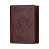 Wholesale titulares de passaporte capa acessível suporte de passaporte de couro Saffiano
