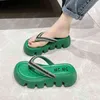 Fashion Design Summer Women Platform Shoes Flip Flops Pumps Slippers Pu Sexy Sandals Clogs High Heels Casual for Female 220611