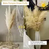 Ghirlande di fiori decorativi Grande erba di pampas 48"Secco soffice naturale essiccato Home Boho Decor Country Wedding Pompas Decorazione florealeD