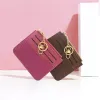 Style coréen femmes Mini portefeuille en cuir PU léger porte-cartes fin sac à main fermeture éclair femme argent pièce multi-carte carte organisateur étui