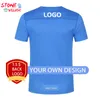 Camisa de impressão personalizada secagem rápida o pescoço ginásio masculina roupas diy p