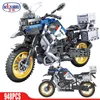 Erbo Motorcycle Car Model Building Build Speed ​​Car City City City MoC Motorbike Bricks Kits Toys for Children 220527