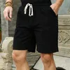 Herren große Shorts XL 6XL 7XL 8XL 9XL 10XL Leinen Baumwolle Sommer lässig Stretch Sport schwarze Shorts Retro 50 locker T200512